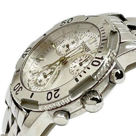  TISSOT ティソ 腕時計 クォーツ  ステンレススチール シルバー 箱付 欠け有 R8.6電池交換済み T362-462K