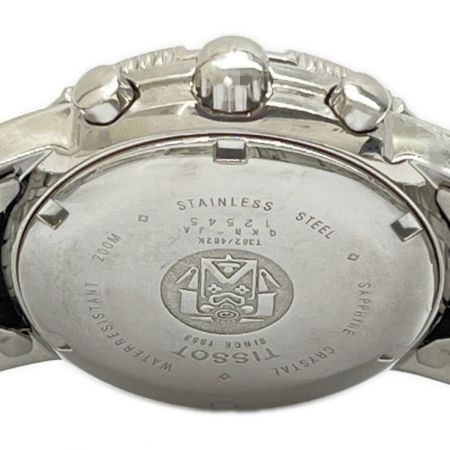  TISSOT ティソ 腕時計 クォーツ  ステンレススチール シルバー 箱付 欠け有 R8.6電池交換済み T362-462K