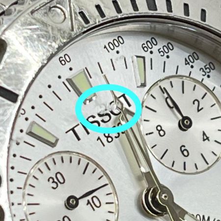  TISSOT ティソ 腕時計 クォーツ  ステンレススチール シルバー 箱付 欠け有 R8.6電池交換済み T362-462K