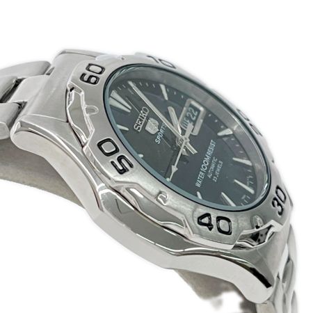  SEIKO セイコー 5 SPORTS 腕時計 自動巻き 本体のみ ステンレススチール ブラック デイデイト 7S36-00A0