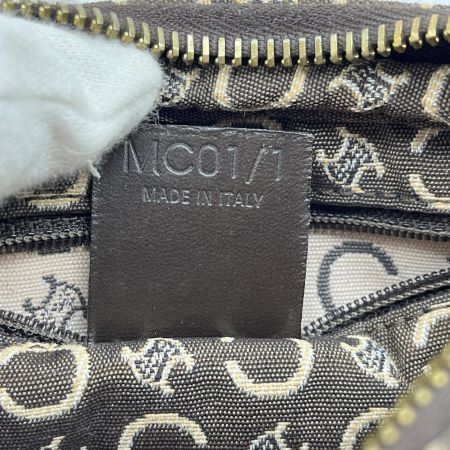  CELINE セリーヌ Cマカダムショルダーバッグ ジャガード ヴィンテージ オールド MC01/0 ブラウン