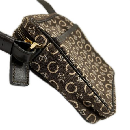  CELINE セリーヌ Cマカダムショルダーバッグ ジャガード ヴィンテージ オールド MC01/0 ブラウン