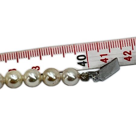   真珠 パールネックレス 総重量35.6g 約40cm パール7.5cmクラスプSV