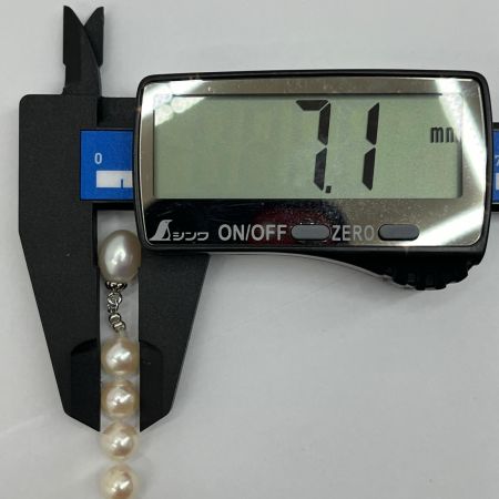   アコヤ真珠 ネックレス 総重量98.5g 約123cm パール7～7.5cmクラスプSV 鑑別書付