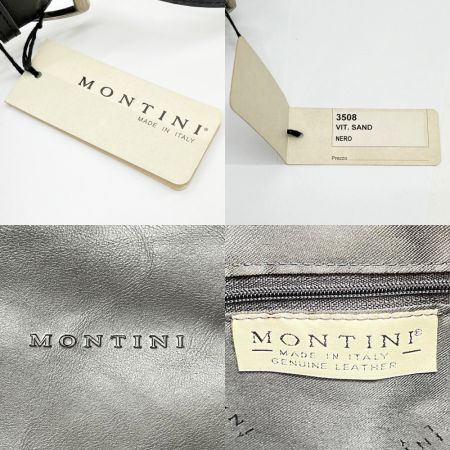  MONTINI モンティーニ ショルダーバッグ レザー レディース ブラック
