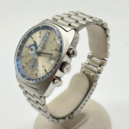 OMEGA オメガ シーマスター 自動巻き 腕時計 2026.07OH 風防に亀裂・キズ多数 176.007 シルバー×ブルー