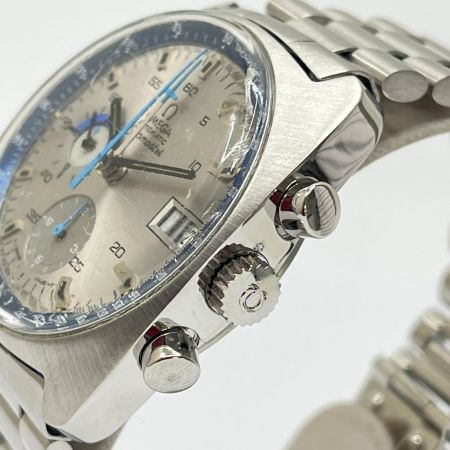 OMEGA オメガ シーマスター 自動巻き 腕時計 2026.07OH 風防に亀裂・キズ多数 176.007 シルバー×ブルー