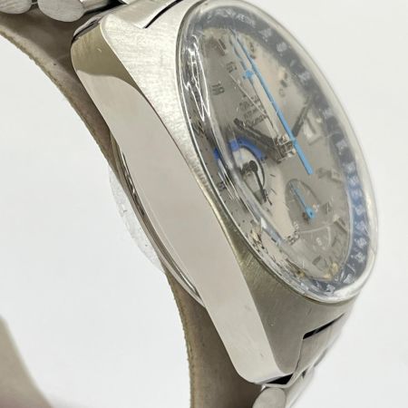 OMEGA オメガ シーマスター 自動巻き 腕時計 2026.07OH 風防に亀裂・キズ多数 176.007 シルバー×ブルー