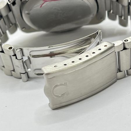 OMEGA オメガ シーマスター 自動巻き 腕時計 2026.07OH 風防に亀裂・キズ多数 176.007 シルバー×ブルー
