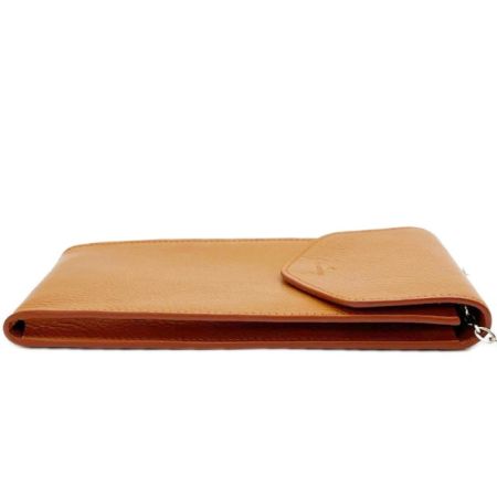  IL BISONTE イルビゾンテ スマホポーチ クロスショルダーバッグ 美品 オレンジ