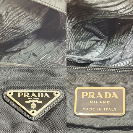  PRADA プラダ トートバッグ ショルダー ナイロン 型崩れ有 レディース ブラック