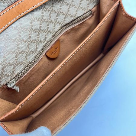  CELINE セリーヌ ショルダーバッグ マカダム柄 トリオンフ ブラウン