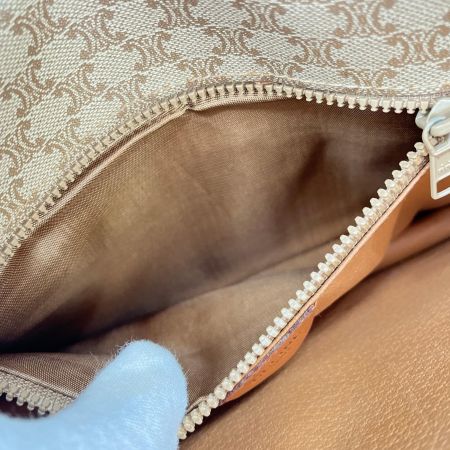  CELINE セリーヌ ショルダーバッグ マカダム柄 トリオンフ ブラウン