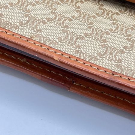  CELINE セリーヌ ショルダーバッグ マカダム柄 トリオンフ ブラウン
