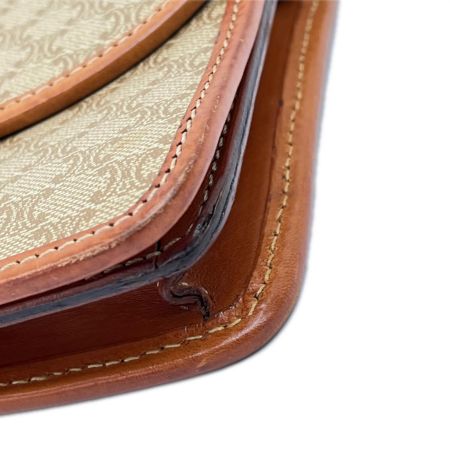  CELINE セリーヌ ショルダーバッグ マカダム柄 トリオンフ ブラウン