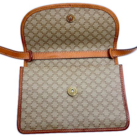  CELINE セリーヌ ショルダーバッグ マカダム柄 トリオンフ ブラウン