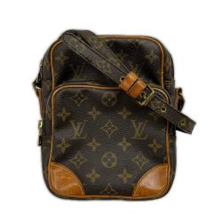 ◆◆ LOUIS VUITTON ルイヴィトン 【ジャンク】ショルダーバッグ アマゾン モノグラム ファスナー横破れあり ブラウン系 Dランク