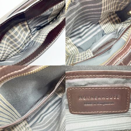  MOTHERHOUSE マザーハウス ショルダーバッグ 肩掛けカバン レディース ブラウン