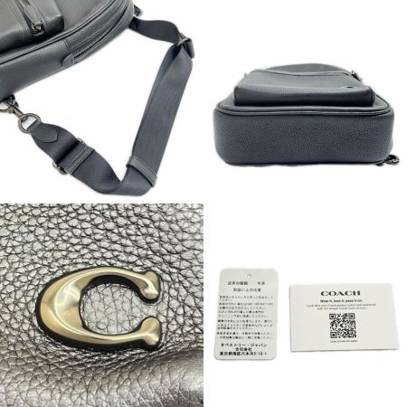  COACH コーチ メッセンジャーバッグ ボディバッグ ショルダーバッグ 斜めがけ レザー ブラック  CP162 ブラック
