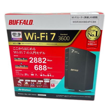  BUFFALO バッファロー AirStation ルーター 無線LAN新規 WSR3600BE4P/CBK ブラック