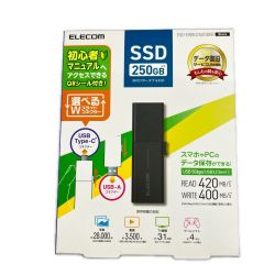 ◆◆ ELECOM エレコム 外付けポータブルSSD 250GB ESD-EWBO250GBKR Nランク