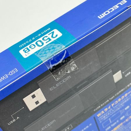  ELECOM エレコム 外付けポータブルSSD 250GB ESD-EWBO250GBKR