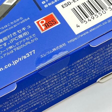  ELECOM エレコム 外付けポータブルSSD 250GB ESD-EWBO250GBKR