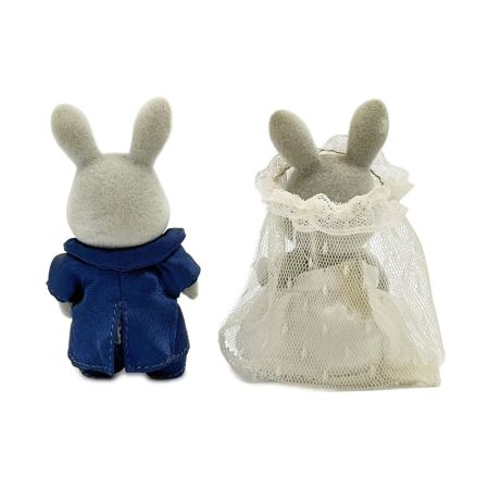   シルバニアファミリー ウェディング ウサギ 2体 おもちゃ 人形 子供用品