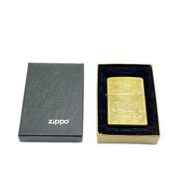 ◆◆ ZIPPO ジッポー ライター 箱付 喫煙具 コレクション ゴールド Cランク