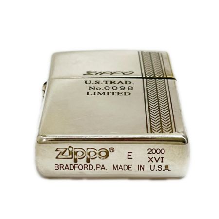  ZIPPO ジッポー ライター u.s.trad リミテッド メッキ調 シルバー ケース付