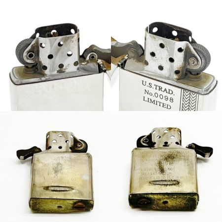  ZIPPO ジッポー ライター u.s.trad リミテッド メッキ調 シルバー ケース付