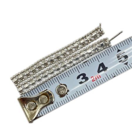   ピアス ホワイトゴールド K18 総重量3.2g ダイヤモンド 0.75ct D3.0粒 キャッチはシリコン