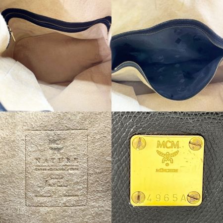  MCM エムシーエム ショルダーバッグ リュック 巾着型  ブラック