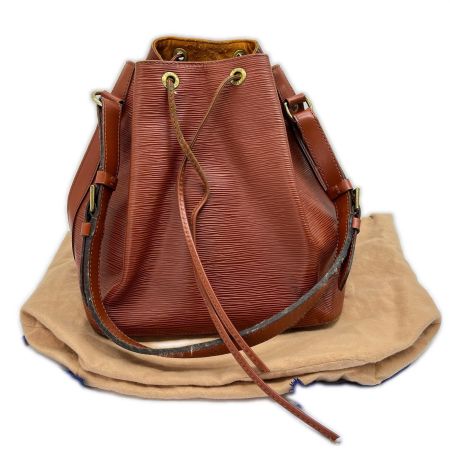  LOUIS VUITTON ルイヴィトン ショルダーバッグ エピレザー ノエ M44008 ブラウン