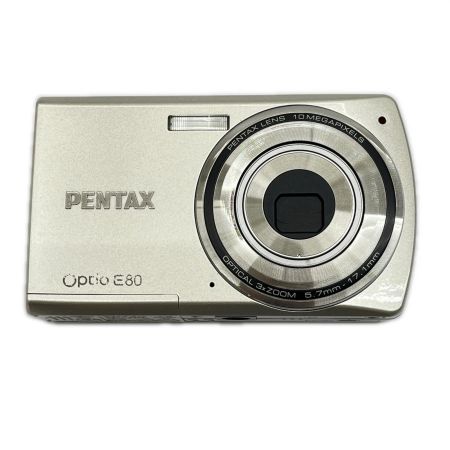  PENTAX ペンタックス コンパクトデジタルカメラ Optio E80 シルバー