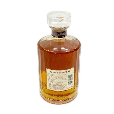 【北海道内限定発送】 HIBIKI サントリーヒビキ 響 ジャパニーズ ウイスキー 17年 700ml 43％ 箱無 未開栓