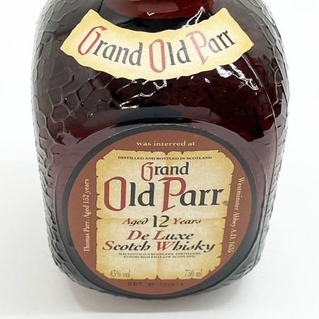  Old Parr オールドパー Scotch Whisky スコッチウイスキー 12年 750ml 43% 箱付 未開栓