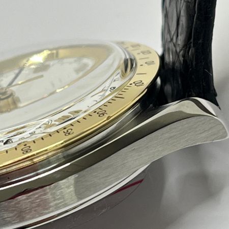 OMEGA オメガ スピードマスター 自動巻き 腕時計 本体のみ キズ有 レザー ホワイト R8.9月OH 175.0034