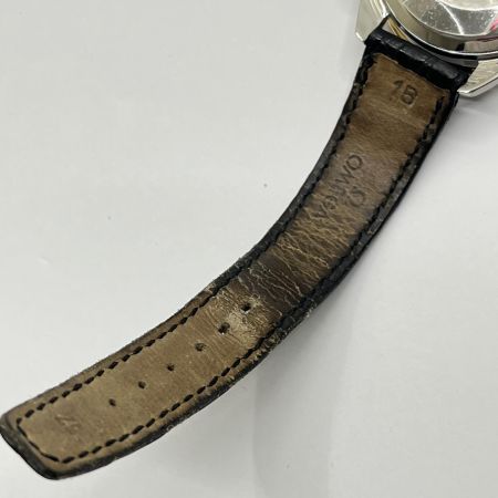 OMEGA オメガ スピードマスター 自動巻き 腕時計 本体のみ キズ有 レザー ホワイト R8.9月OH 175.0034
