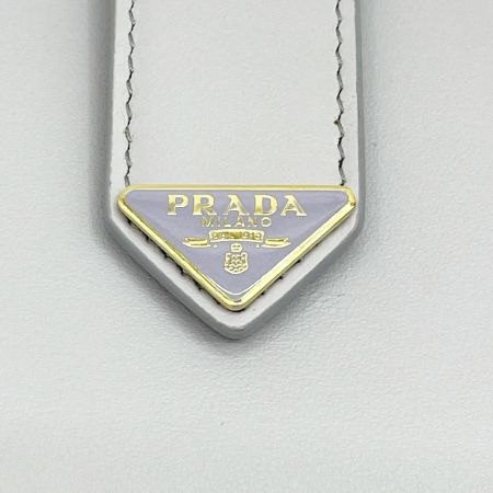  PRADA プラダ 2つ折り財布 パープル 少しヨゴレ有 箱付 薄紫
