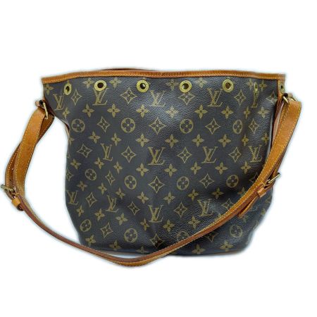  LOUIS VUITTON ルイヴィトン モノグラム プチノエ ショルダーバッグ 絞り紐欠品 M42226 ブラウン