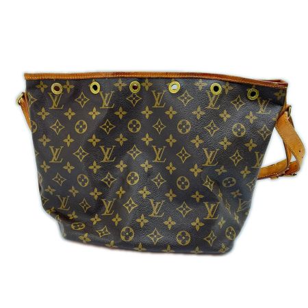  LOUIS VUITTON ルイヴィトン モノグラム プチノエ ショルダーバッグ 絞り紐欠品 M42226 ブラウン