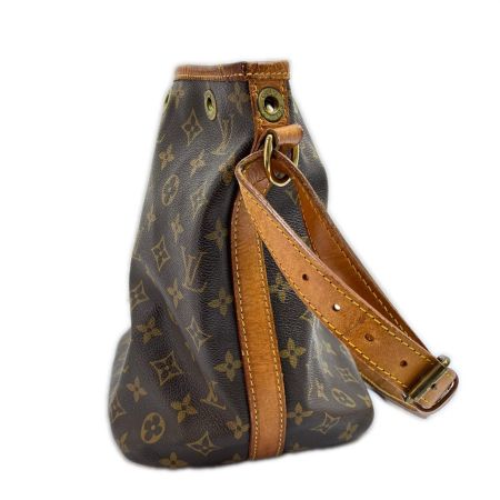  LOUIS VUITTON ルイヴィトン モノグラム プチノエ ショルダーバッグ 絞り紐欠品 M42226 ブラウン