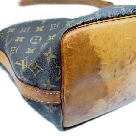  LOUIS VUITTON ルイヴィトン モノグラム プチノエ ショルダーバッグ 絞り紐欠品 M42226 ブラウン