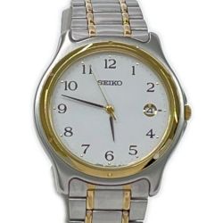 ◆◆ SEIKO セイコー 腕時計 クオーツ ステンレススチール ホワイト 電池切れ 7N32-0151 Bランク