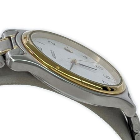  SEIKO セイコー 腕時計 クオーツ ステンレススチール ホワイト 電池切れ 7N32-0151