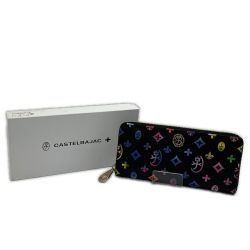 ◆◆ CASTELBAJAC カステルバジャック 長財布 カルル 箱付 053625 ブラック×カラフル Bランク