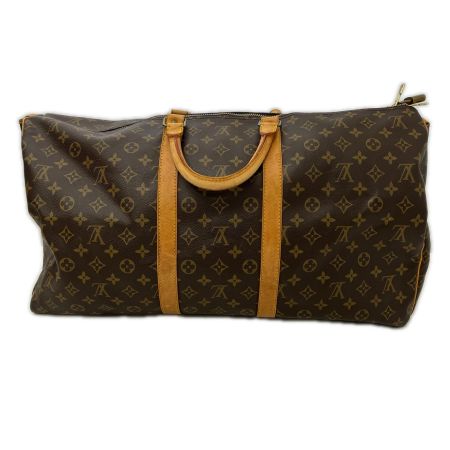  LOUIS VUITTON ルイヴィトン モノグラム キーポル55 ボストンバッグ ビス1か所取れ M41424 ブラウン