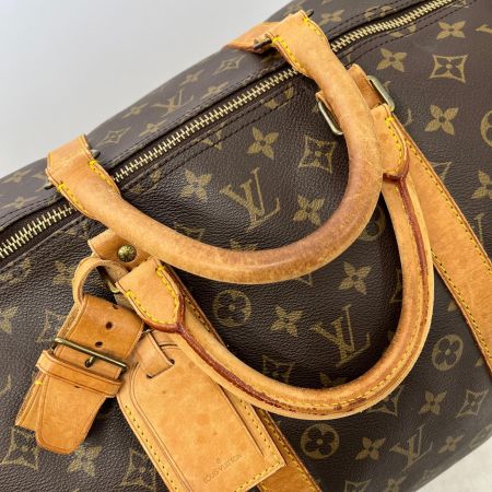  LOUIS VUITTON ルイヴィトン モノグラム キーポル55 ボストンバッグ ビス1か所取れ M41424 ブラウン