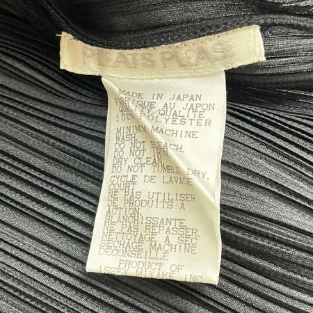  ISSEY MIYAKE イッセイミヤケ 半袖カットソー PLEATSPLEASE プリーツプリーズ サイズ3 ミセス pp04-jk603 ブラック